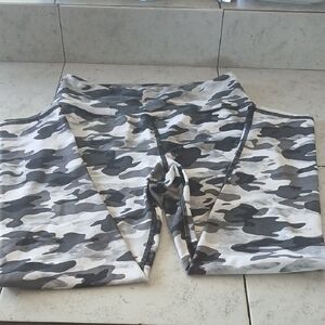 Evolution and Creation Black and Gray Patterned Leggings